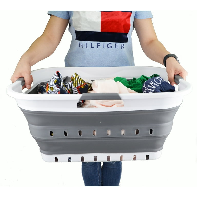 SAMMART sammart 42l (11 gallon) collapsible plastic laundry basket