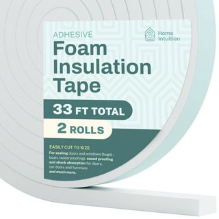 anna Open Cell Foam Seal Tape 1 Rolls, 0.38 W X 39 L, Air Conditioner  Side Insulated Foam Panel Seal Low Density Door Insulation Panels High