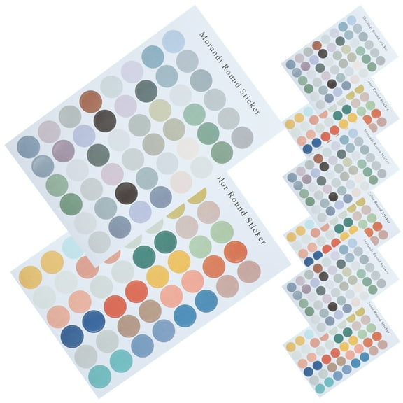 unbranded  8 Sheets Label Color Coded Dot Stickers Toddler Student