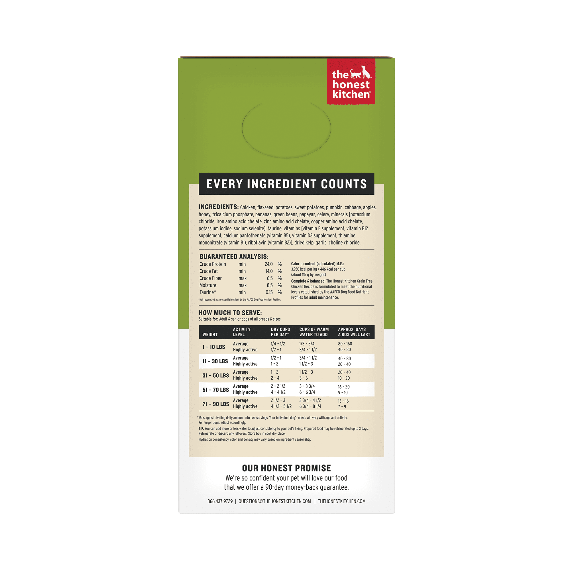 The Honest Kitchen Force - Grain Free Chicken Dog Food - 10 Lb.