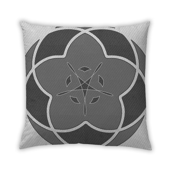 Ahgly Company Outdoor Square Contemporary Throw Pillow, 18 inch by 18 inch