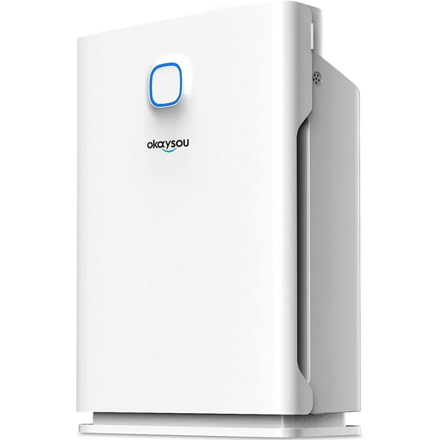 Okaysou AirMax 10L Pro Air Purifier with 5-Stage Filtration System and Smart PM2.5 Monitor - Open Box