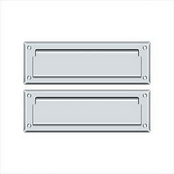 Deltana MS627U19 Mail Slot 8-7/8" with Back Plate; Black Finish