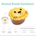 thumbnail image 4 of Melii Animal Snack Container for Toddlers and Children, Lion, 7.84 oz / 232 ml, 4 of 6