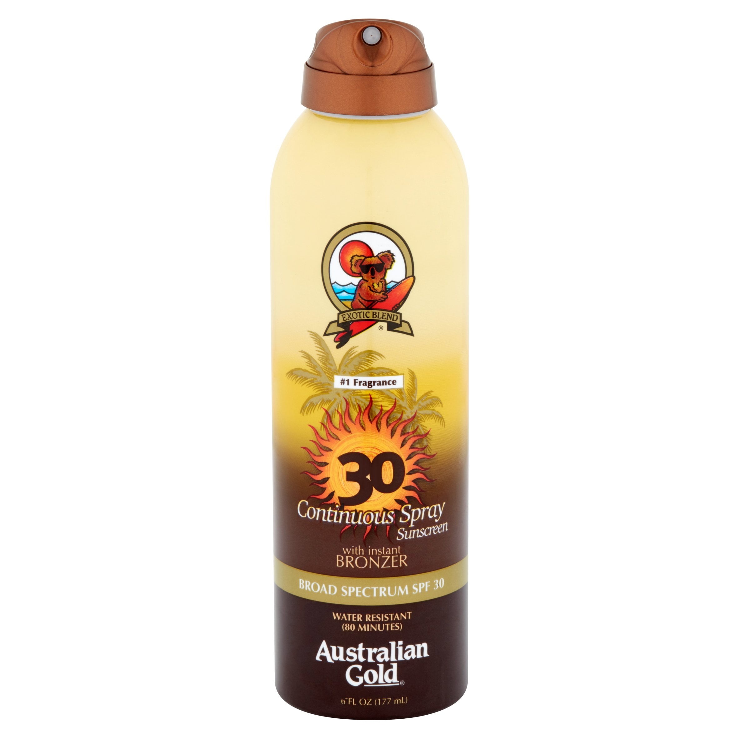 grammatik uformel ikke noget Australian Gold SPF 30 Continuous Spray Sunscreen with Instant Bronzer, 6  Fl Oz - Walmart.com