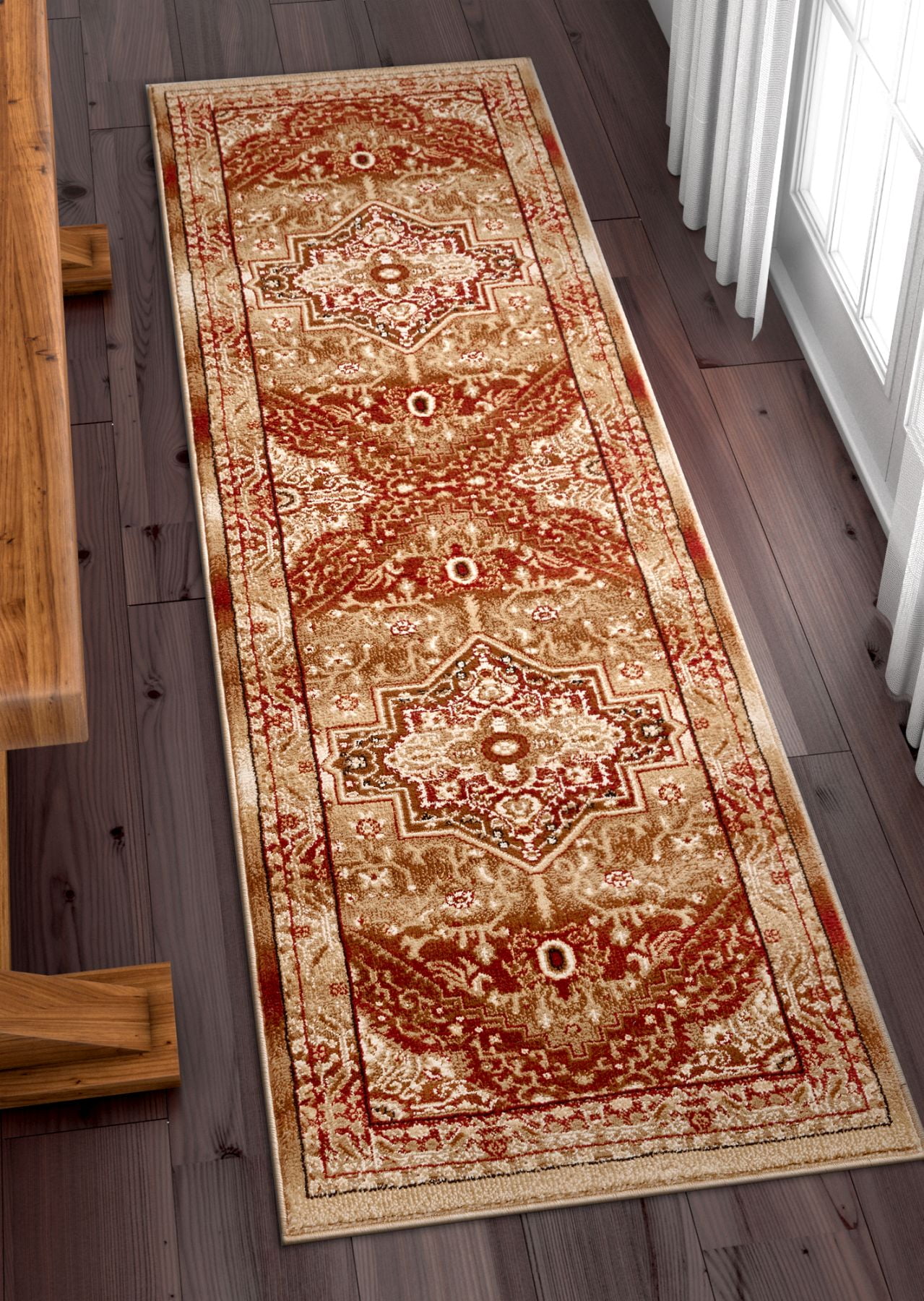 Well Woven Barclay Kaibab Traditional Medallion Red 2'7
