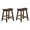 Brown Mix, variant on Solid Wood Saddle Seat Dining Stools / Suitable for Casual Settings