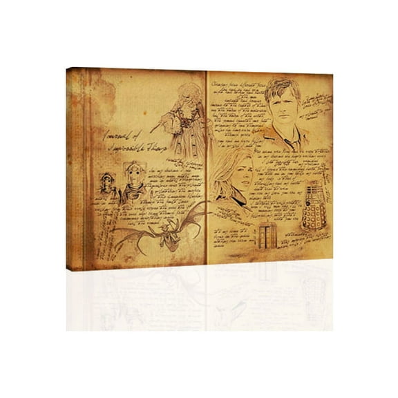 Doctor Who Notes - CANVAS or PRINT WALL ART