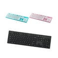 thumbnail image 4 of K3 104 Keys Universal Wireless 2.4GHz Mute Sensitive Keyboard Computer Accessory - Pink, 4 of 5