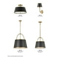 thumbnail image 7 of 4893WS Hinkley Lighting Clarke - 24W 2 LED Medium Semi-Flush Mount-9.5 Inches Tall and 15 Inches Wide-Warm Brass Finish, 7 of 7