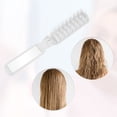 thumbnail image 6 of Unique Bargains 1 Pc Women's Hollow Foldable Mirror Comb Travel for Curly Straight Hair White, 6 of 6