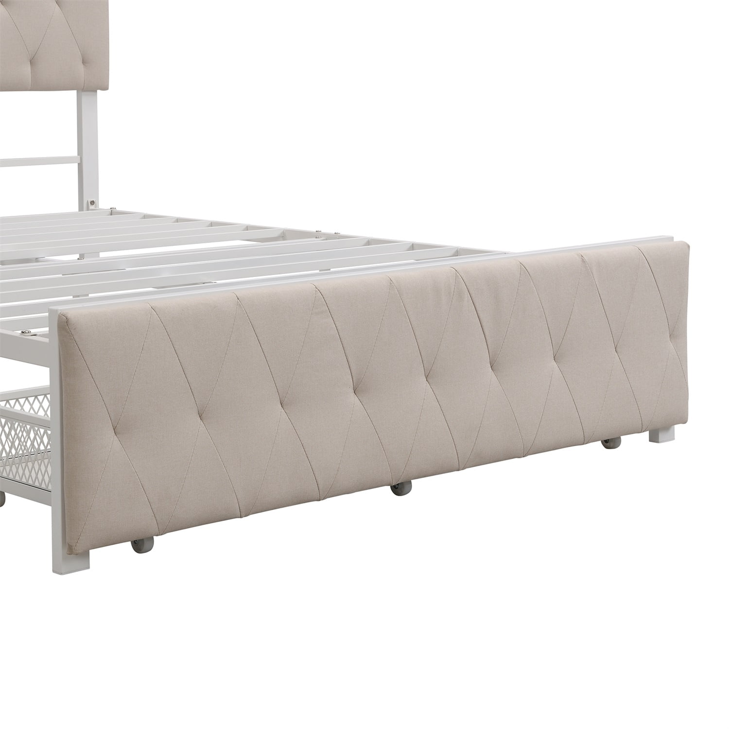 Kadyn Full Bed Frame Heavy Duty, Metal Platform Bed Frame, Sturdy Steel Frame, Support Up to 400lbs, No Box Spring Needed, Noise-free, Easy Assembly, Beige&Full Kadyn Full Bed Frame Heavy Duty, Metal Platform Bed Frame, Sturdy Steel Frame, Support Up to 400lbs, No Box Spring Needed, Noise-free, Easy Assembly, Beige&Full