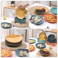 thumbnail image 3 of 4Pcs Sushi Dip Dish Plastic Fruit Plate Food Dip Plate Decorative Food Plate Shell Shape Plate, 3 of 9