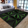 thumbnail image 1 of Abstract Geometric Visual Carpet Gaming E-sports Room Bedroom Bedside Rugs, 1 of 2