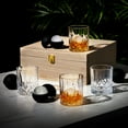 thumbnail image 6 of Viski Crystal Whiskey Glasses with Ice Sphere Molds Gift Set 9oz, 6 of 8