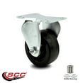 thumbnail image 2 of 3 Inch Phenolic Wheel Rigid Top Plate Caster Service Caster Brand, 2 of 2