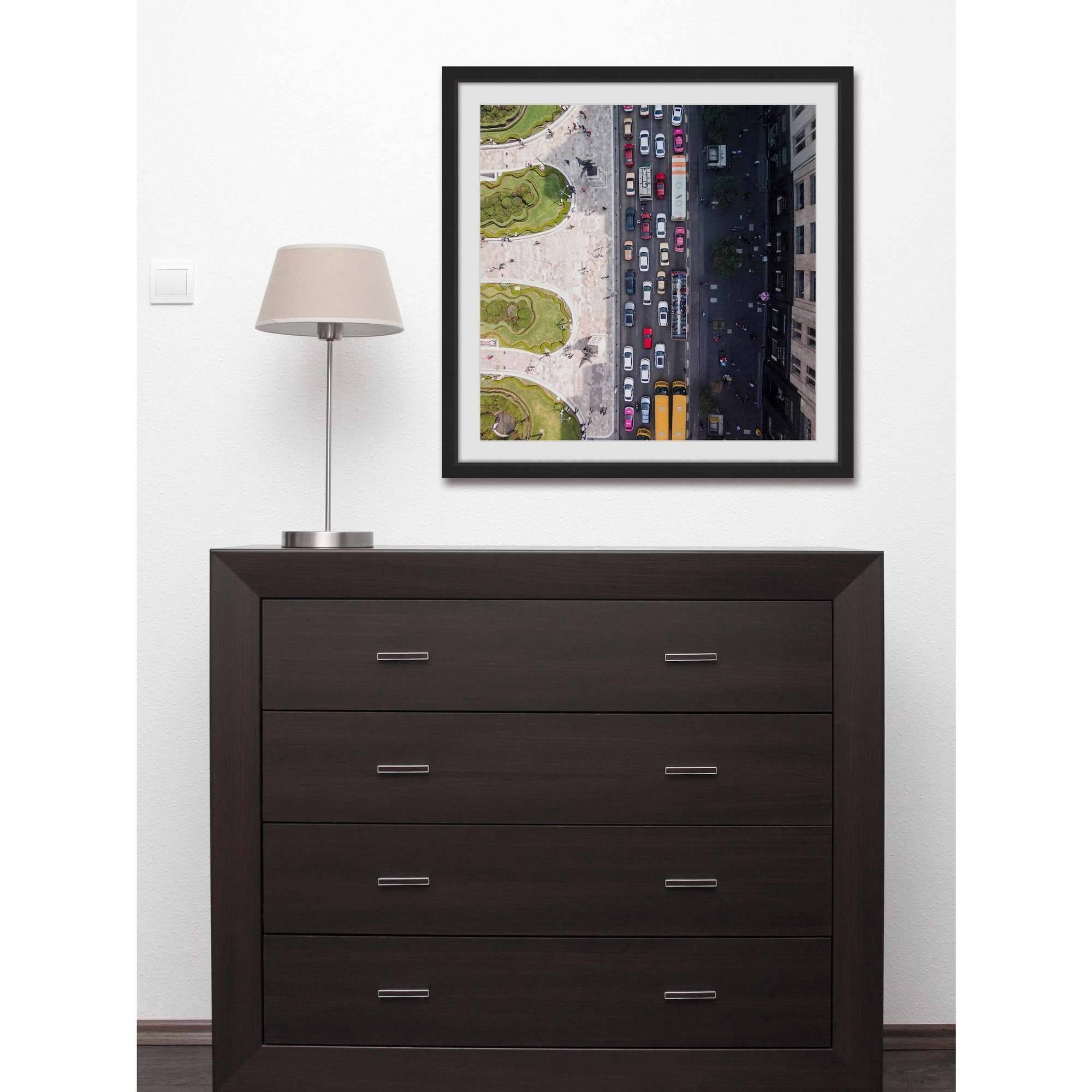 "City Traffic" Framed Painting Print
