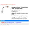 thumbnail image 2 of Headlight Connector - Compatible with 2004 - 2007 Buick Rainier 2005 2006, 2 of 2