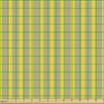 thumbnail image 2 of Ambesonne Abstract Fabric by the Yard Upholstery, Repetitive Vertical Stripe, 5 Yards, Yellow and Dark Eggshell, 2 of 5