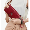 thumbnail image 2 of Antirrobo Xtellar Gran Capacidad Cartera Para Mujer Billetera Retro Color Rojo, 2 of 4