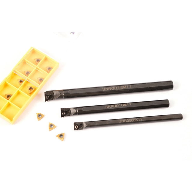 8mm + 10mm +12mm internal Thread turning tool holder for 11IR + 10pcs 11IR AG60