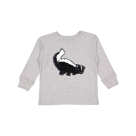 Inktastic Animals Cute Skunk Boys or Girls Long Sleeve Toddler T-Shirt