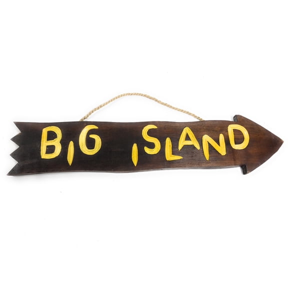 Big Island Arrow Driftwood Sign 20" - Tropical Decor | #dpt529450