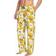 thumbnail image 2 of Xecao Lilies Flowers Men's Straight Lounge Pajama Pants: The Ultimate in Comfortable Sleepwear, 2 of 9