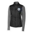 thumbnail image 2 of Women's-Cutter & Buck  Black Chicago Fire Stealth Hybrid Quilted Full-Zip Windbreaker Jacket, 2 of 3