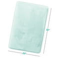 thumbnail image 3 of Nestl Absorbent Memory Foam Bath Mat Bathroom Rug, Aqua, 20"X30", 3 of 7