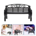 thumbnail image 3 of 2pcs Park Bench Models Mini Benches Doll House Decorative Mini Bench Ornaments, 3 of 9