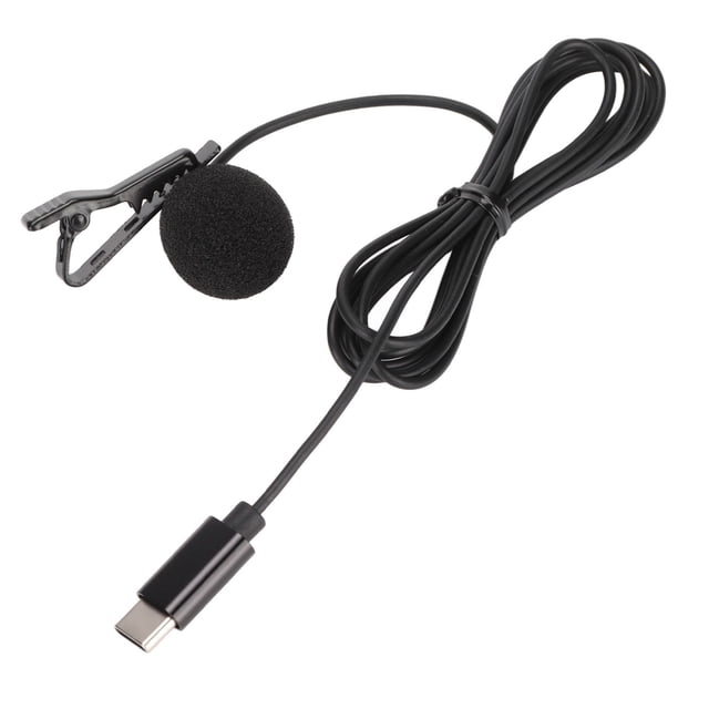 Type C Lavalier Microphone, Environmental Protection TPE Multifunction Lavalier Lapel Microphone For Karaoke