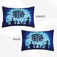 thumbnail image 2 of Rateoe Halloween Trick Or Treat Pattern Pillow Covers with Invisible Zipper(Pillows are not Included) Standard Pillowcases-20"x30", 2 of 6