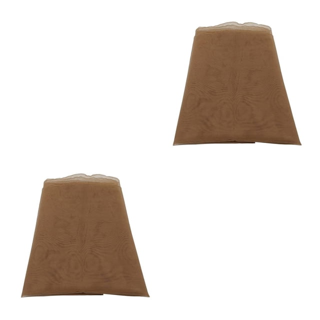 Minnieouse 1 Yard Lace Net Fabric Material Accessories for Making Wig Hair 2piezas Marron oscuro