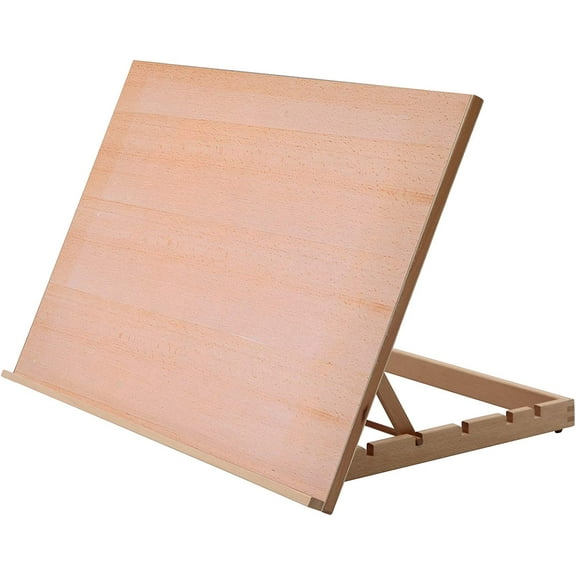Extra Large 5-Position Wood Drafting Table Easel Drawing and Sketching Board, 29 1/2 Inches by 19 2/3 Inches