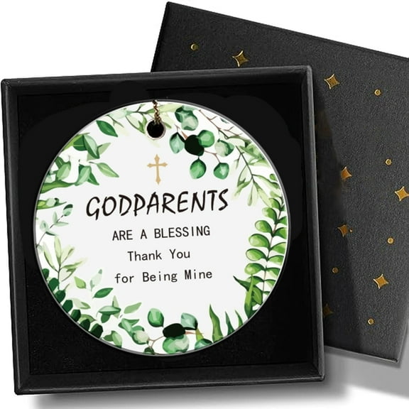Thank You Gifts Godparents Gifts Godparents Appreciation Gifts Ornament Ceramics Hanging