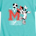 thumbnail image 3 of Disney - Minnie Soccer 28 - Toddler & Youth Girls Short Sleeve Graphic T-Shirt, 3 of 5