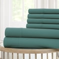 thumbnail image 2 of Modern Threads Cool Comfort 6-Piece Teal 120 GSM Sheet Set, Queen, 2 of 2