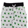 thumbnail image 6 of Minecraft Big Boys' 2-Pack Fleece Jogger Pants Black Green Heather, 6 of 7