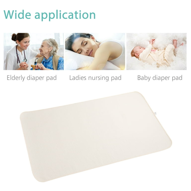 Pure Cotton Baby Waterproof Pad 3 Layer Sandwiched Cotton Baby Urine Mat  More Money (Random Color)