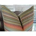 thumbnail image 2 of Plutus Zig Along Handmade Throw Pillow, (22" x 22"), 2 of 4