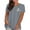 Gray Tops, variant on Summer Tops for Women Plus Size Short Sleeve T Shirts Crewneck Causal Tees Athletic Workout Basic Shirts S-3XL