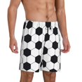 thumbnail image 2 of Bingfone Soccer Ball for Men's Short Pajama Pants, Elastic Waist Drawstring Summer Shorts-3X-Large, 2 of 6