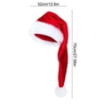 thumbnail image 3 of Long Christmas Hat 27.5 inch, Super Soft Plush Santa Hat for Adults Little Oness Warm Cozy Xmas Holiday Party Costume Family Gathering Photo Props Decor, 3 of 6