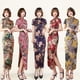 thumbnail image 2 of Vestido cheongsam largo de verano y otoño Vestido de mujer ajustado Rendimiento, 2 of 6