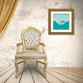 thumbnail image 3 of Sheppard, Lucca 26x26 Gold Ornate Wood Framed with Double Matting Museum Art Print Titled - Hula Whale, 3 of 4