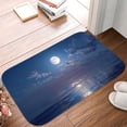 thumbnail image 5 of 1pc Moonlit Sea Absorbent Non-Slip Bathroom Thickened Flannel Rug Decor,Soft,Quick Drying,Suitable For Indoor/outdoor Use,Bathrooms,Bedrooms,Kitchens,Terrace,Laundry Rooms,16"x24", 5 of 9