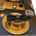 thumbnail image 3 of Napkin Rings Set of 4 for Dinner Parties, Dining Table Decoration Handmade Napkin Holder Black, 3 of 7