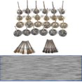 thumbnail image 4 of Garosa Juego de Cepillos de Latón para Pulir 36 Piezas Juego de Cepillos de Alambre para Herramientas de Taladro Kit Completo de Alambre de Acero Inoxidable Cepillos Giratorios de, 4 of 4
