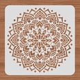 thumbnail image 3 of 1PC Mandala Painting Stencils Reusable Stencil 12x12inch Flower Pattern Plastic Painting Template for Painting on Scrapbook Fabric Tiles Floor Furniture Wood, 3 of 8